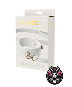 Blaze elite collar and leash white
