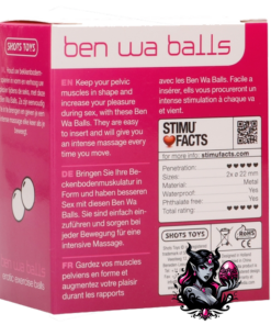 Alternative view of Bolas chinas ben wa balls peso medio plateadas