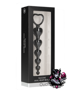 Ouch! cadena de bolas anales - negro