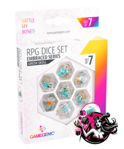 Set de dados de rol "Cráneo Verde"