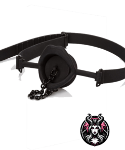 Alternative view of Scandal mordaza de silicona con bola y cadena