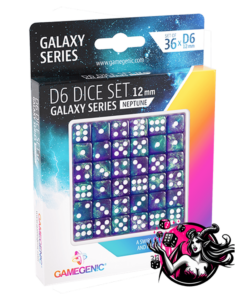 Dados de 6 caras "Neptuno"