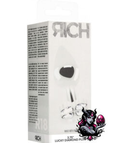 Lucky diamond plug 9,5cm - plata