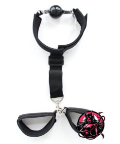 Alternative view of LATETOBED BDSM LINE Mordaza y Esposas en Restricciones Negro