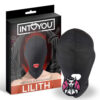 INTOYOU BDSM LINE Lilith Máscara de Incógnito con Abertura en la Boca Color Negro