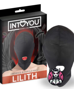 INTOYOU BDSM LINE Lilith Máscara de Incógnito con Abertura en la Boca Color Negro