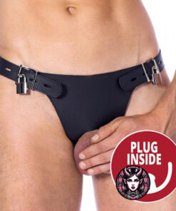 Bondage Play Cinturón de castidad con plug interno